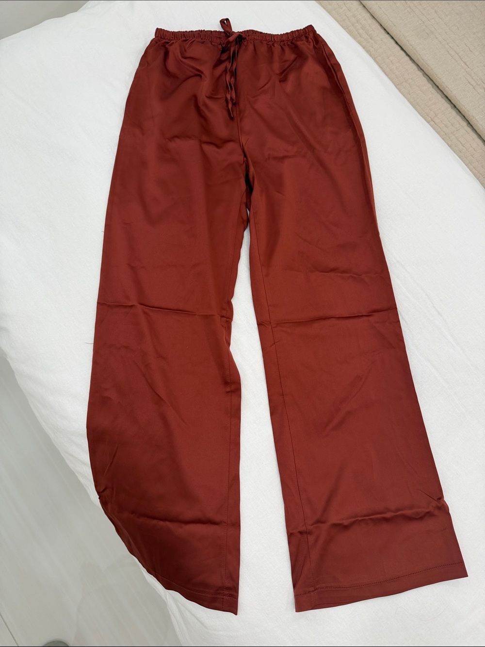 NWOT Satin Drawstring Pants